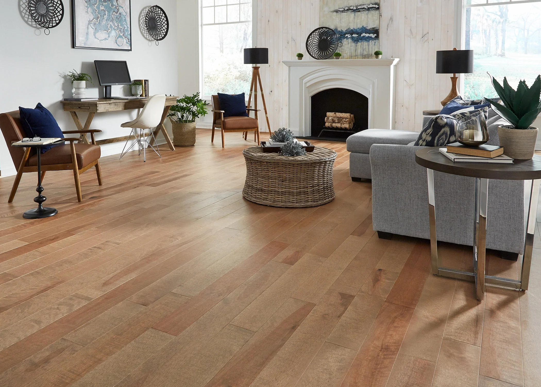 3/4 in. Cavendish Distressed Solid Hardwood Flooring - Sample - Image 2