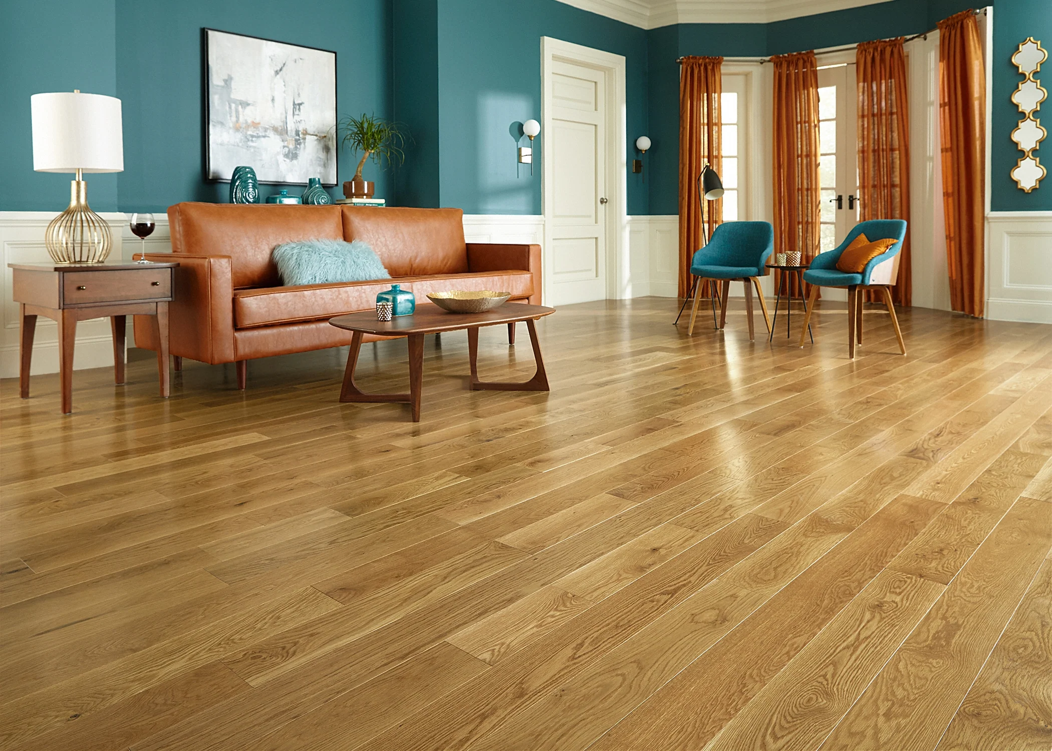 3/4 in. Character White Oak Solid Hardwood Flooring - Sample - Image 2