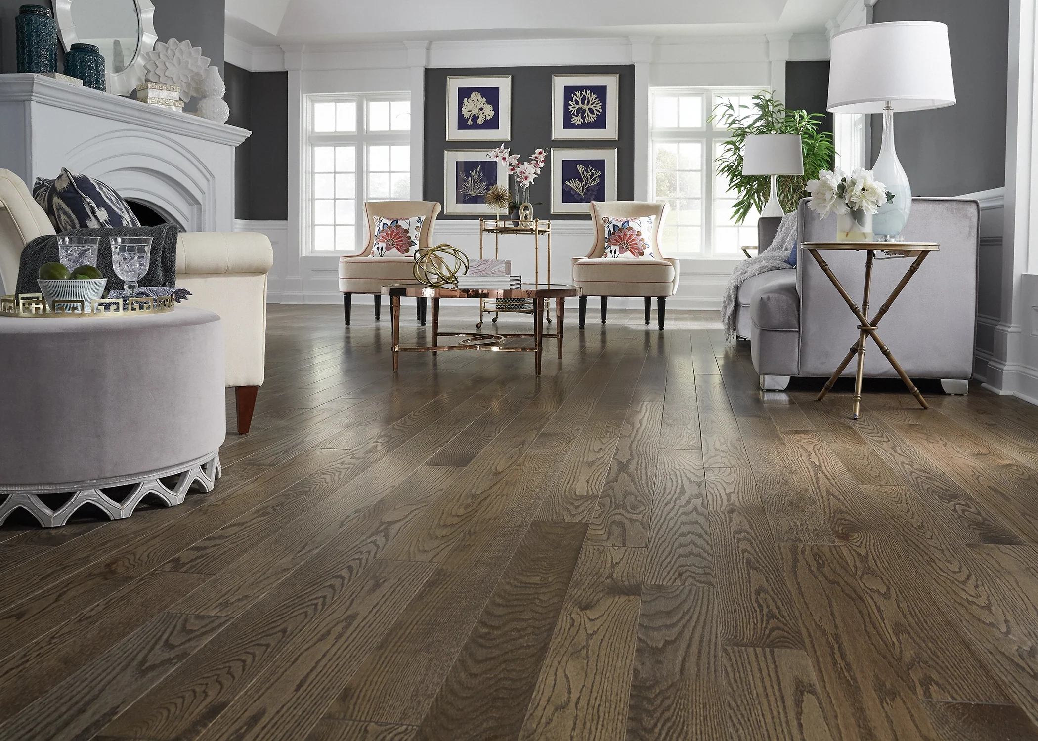 3/4 in. Gray Fox Oak Solid Hardwood Flooring - Sample - Image 2