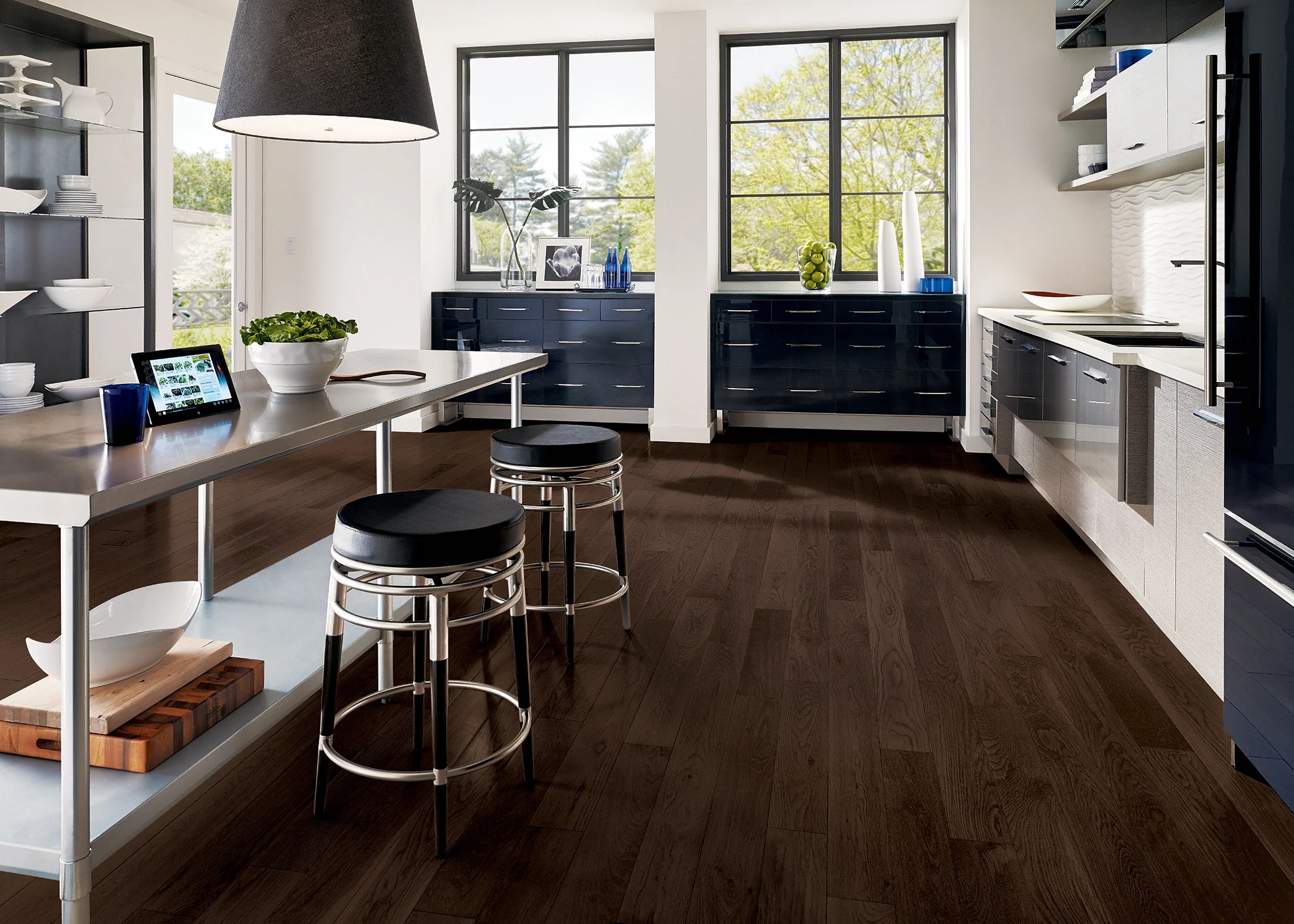 3/4 in. Mocha Oak Prefinished Solid Hardwood Flooring 3.25 in. Wide - Image 2