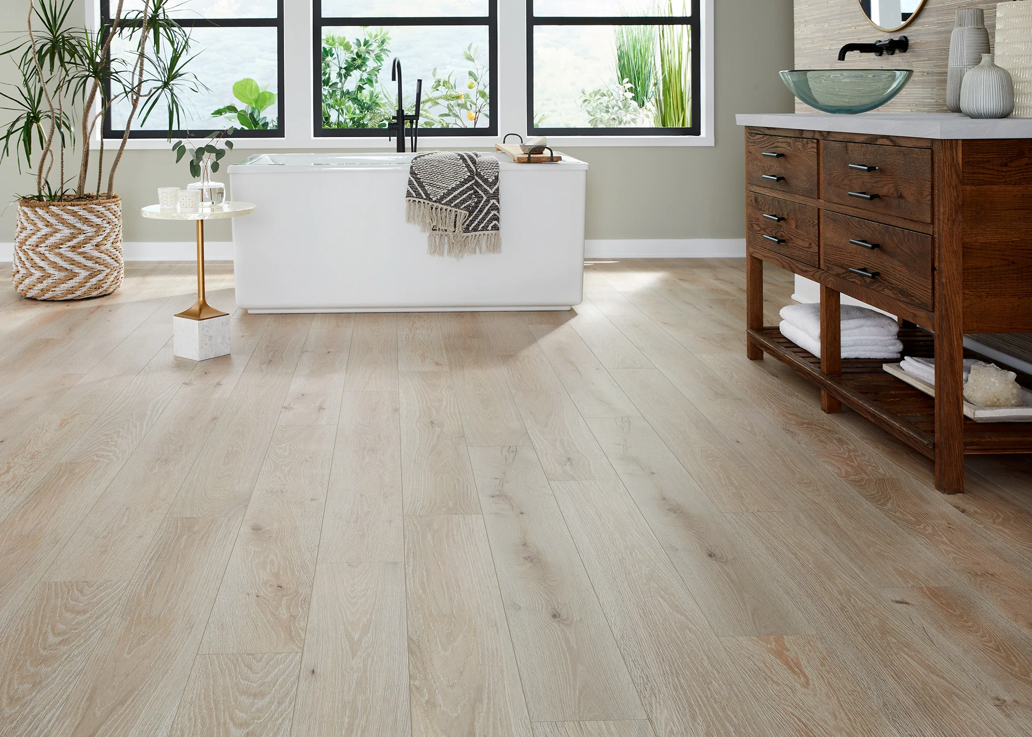 5mm w/pad Cardiff Red Oak Waterproof Rigid Vinyl Plank Flooring - Sample - Image 2