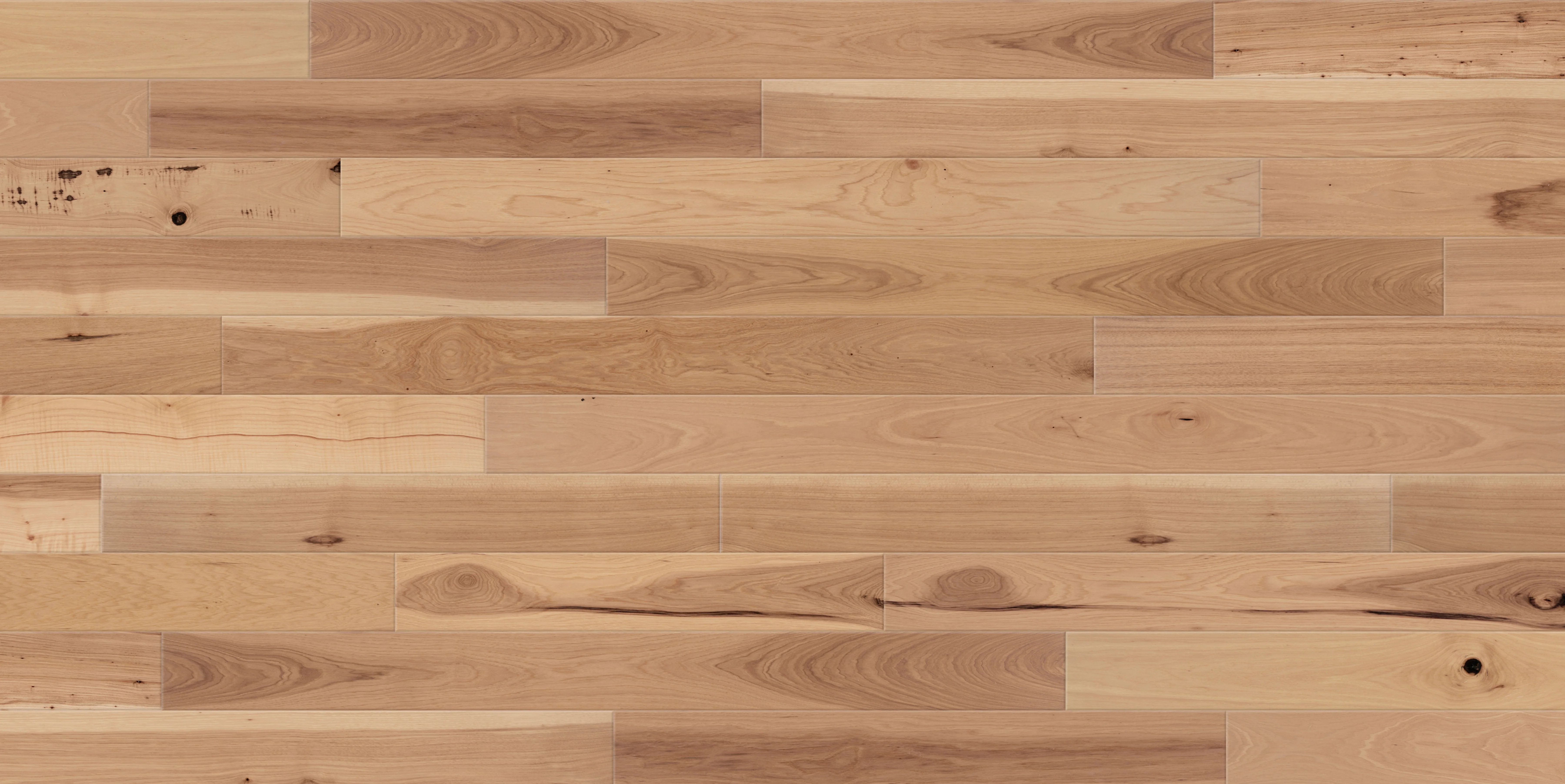 7/16 in. Matte Natural Hickory Engineered Hardwood Flooring - Sample - Image 3
