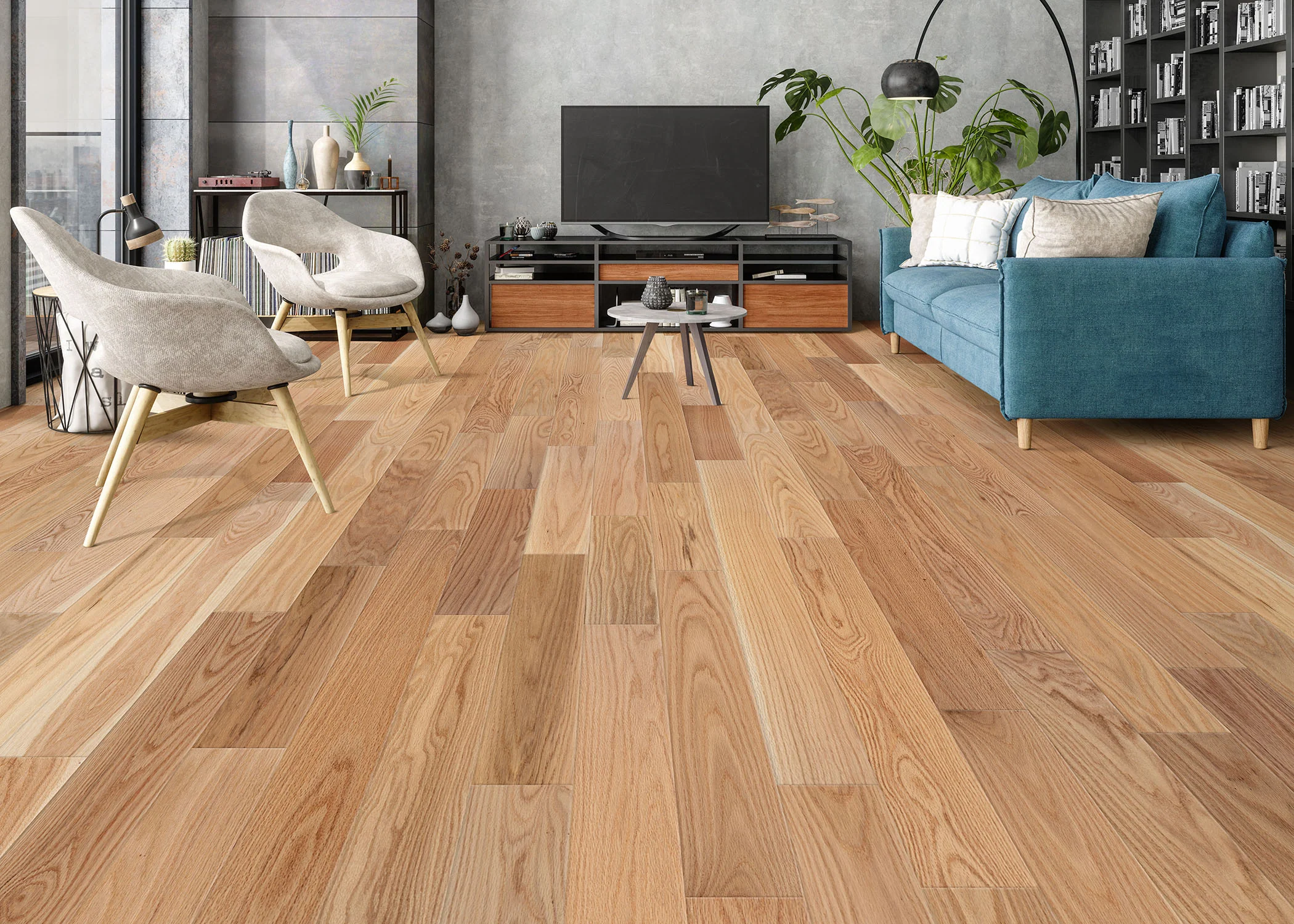 7/16 in. Select Red Oak Engineered Hardwood Flooring - Sample - Image 2