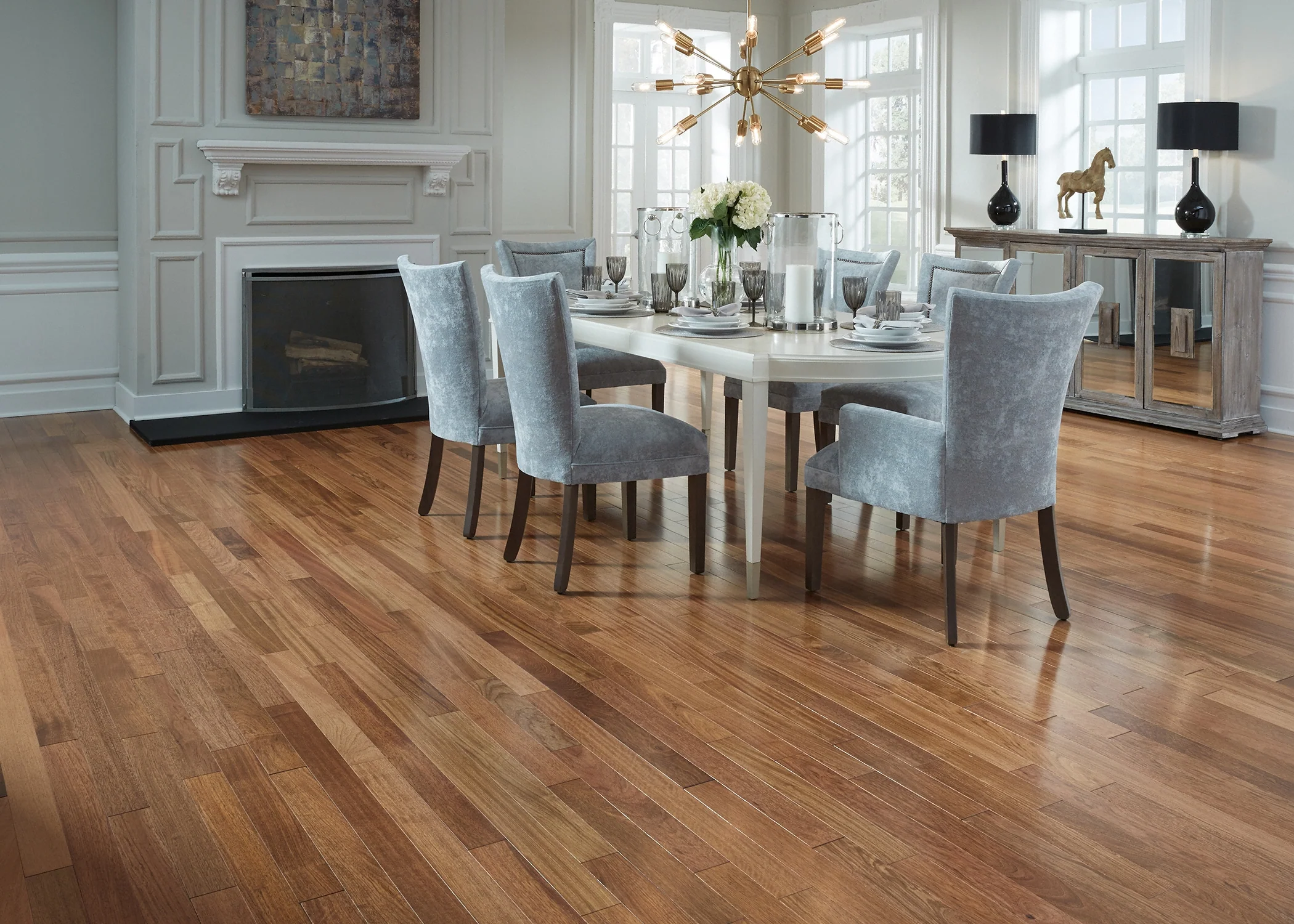 3/4 in. Select Brazilian Cherry Prefinished Solid Hardwood Flooring 3.25 in. Wide - Image 2