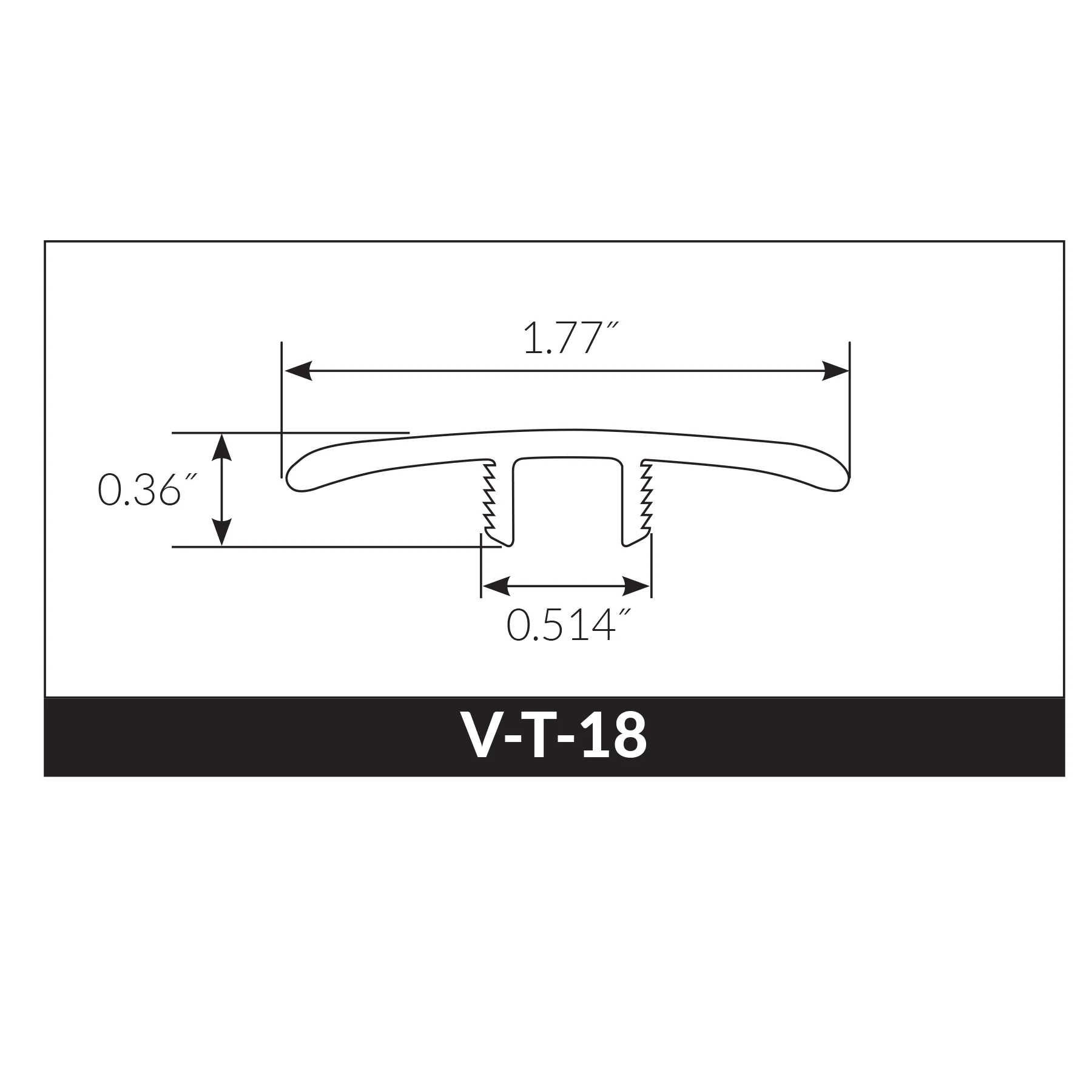 Chapel Bridge Oak Waterproof Hybrid Resilient 1.77 in. Wide x 7.5 ft. Length T-Molding - Image 2