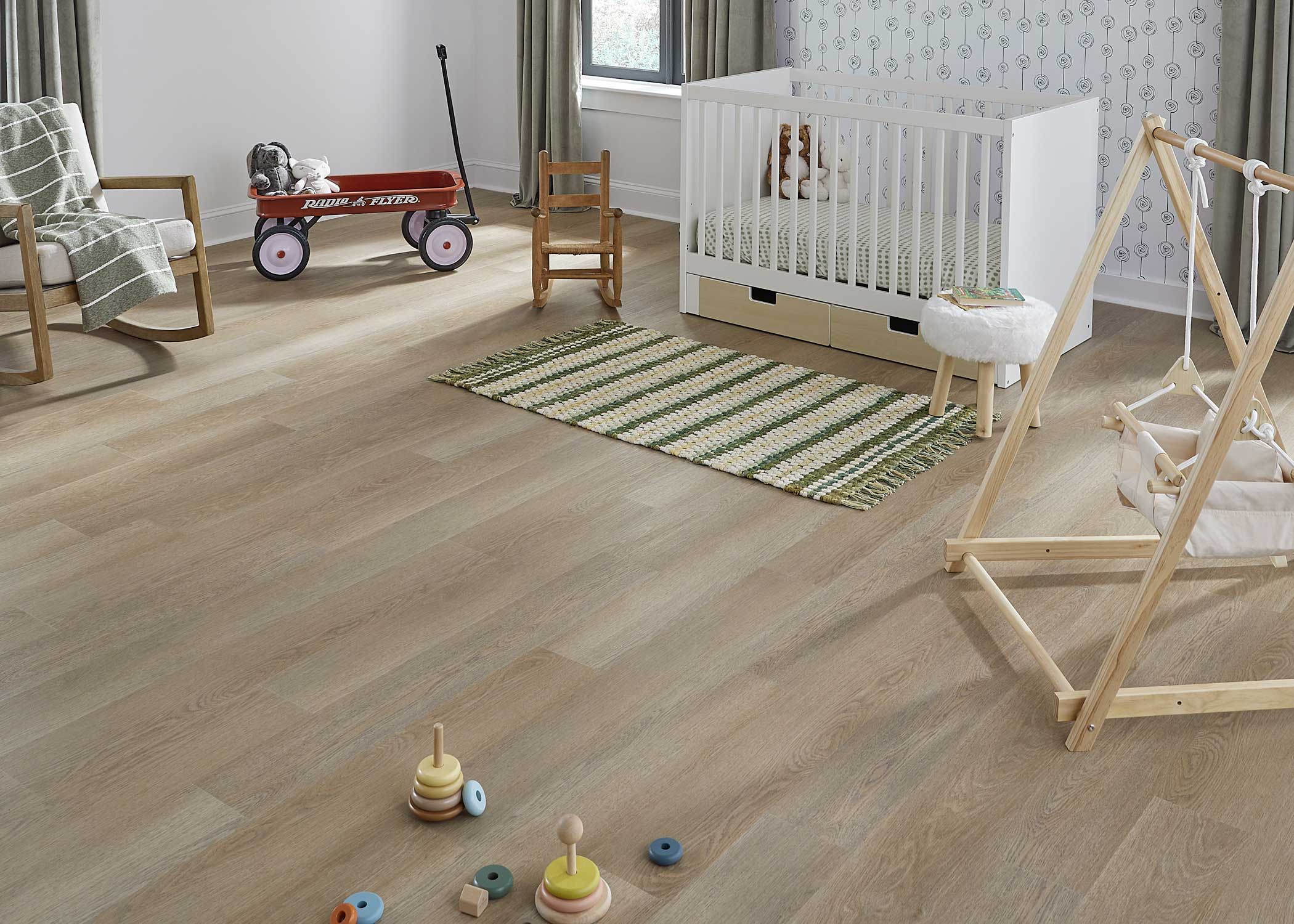 6mm w/pad Merritt Oak Waterproof Rigid Vinyl Plank Flooring 7.1 in. Wide x 48 in. Long - Image 3