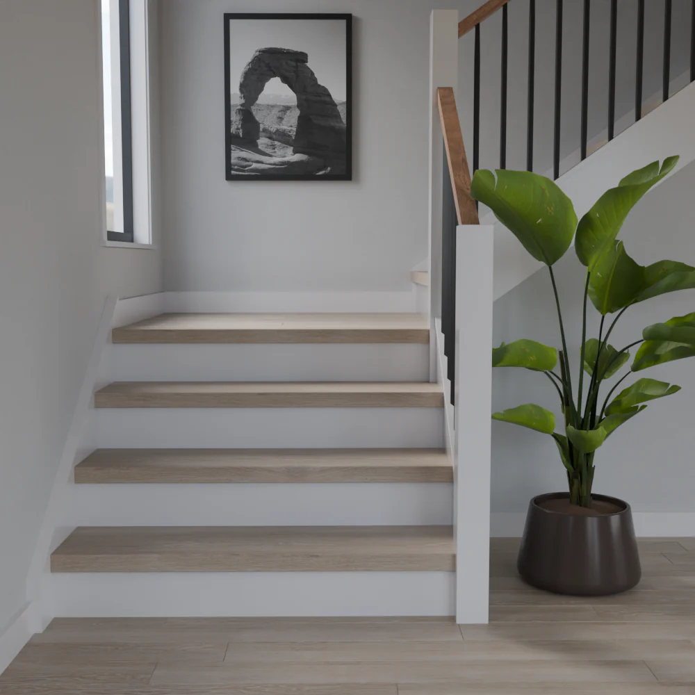 Fox Hill Oak 48 in Length Square Retro Fit Tread - Image 2
