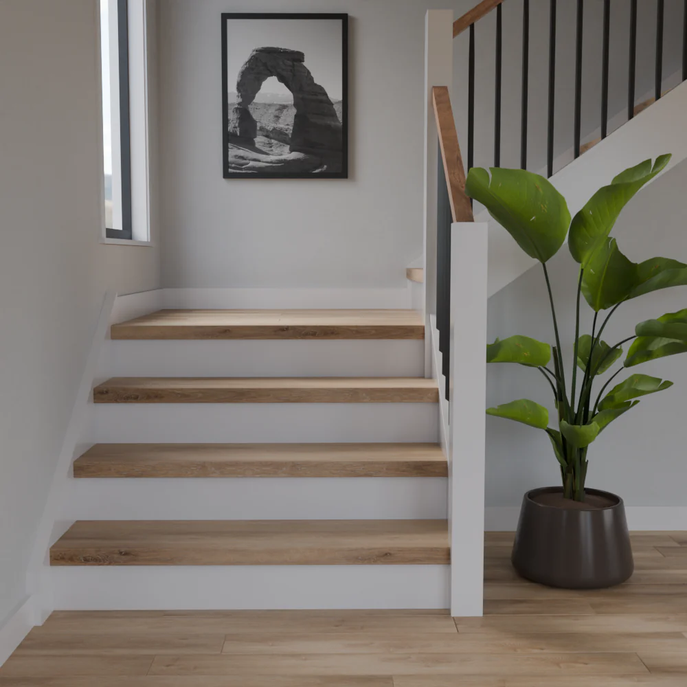 Island Oak 48 in Length Square Retro Fit Tread - Image 2