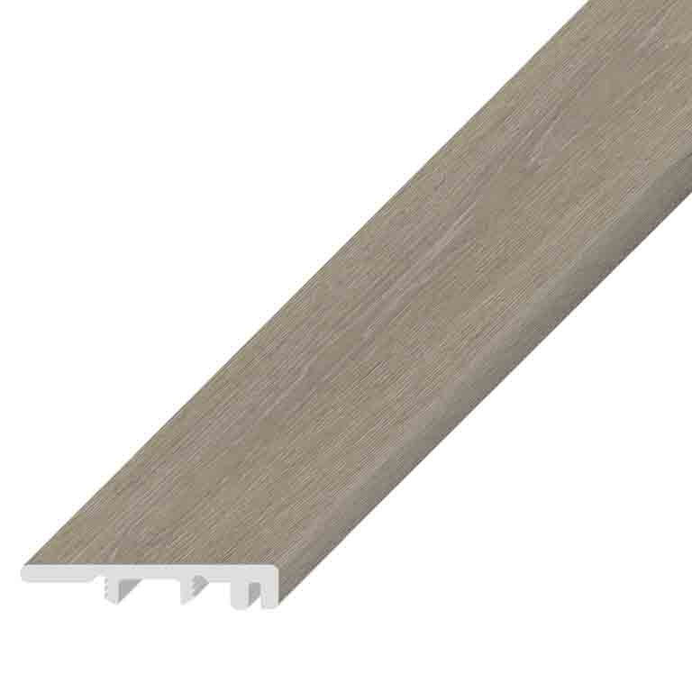 Moonflower Bay Oak Hybrid Resilient Waterproof 1.5 in wide x 7.5 ft Length Low Profile End Cap