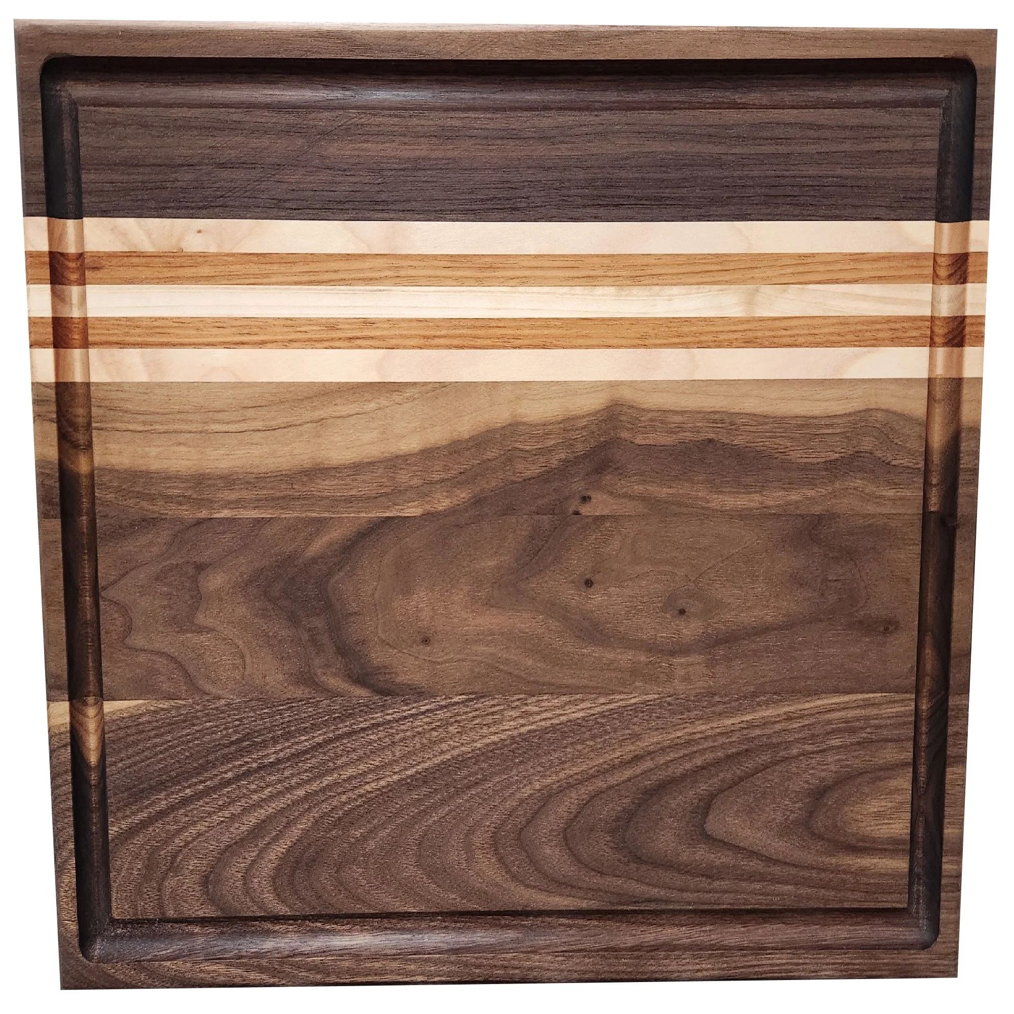 Oiled Stoverstown 20 in. Length x 15 in. Wide x 1 in. Thick Solid Butcher Block Cutting Board - Image 4