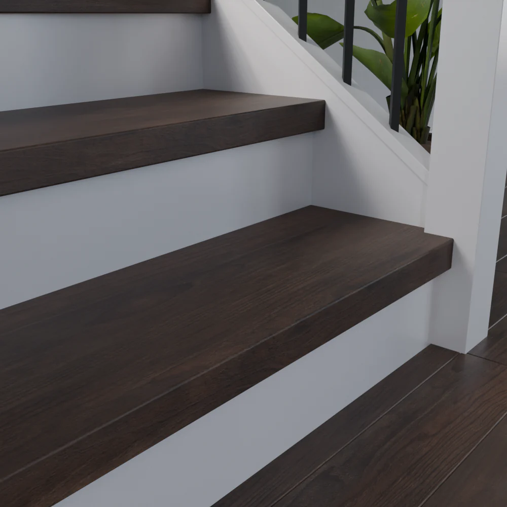 Parker Peak Walnut 48 in Length Square Retro Fit Tread - Image 3