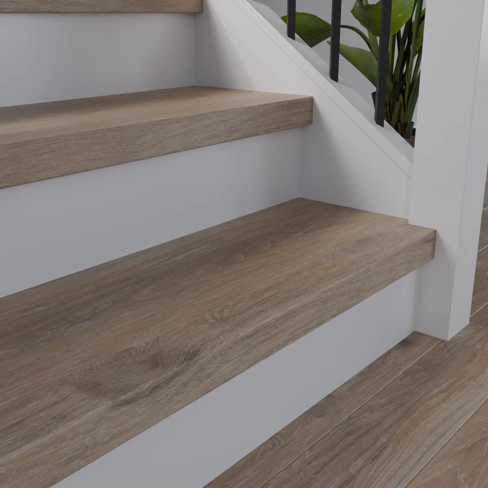 San Fernando Hickory 48 in Length Square Retro Fit Tread - Image 3