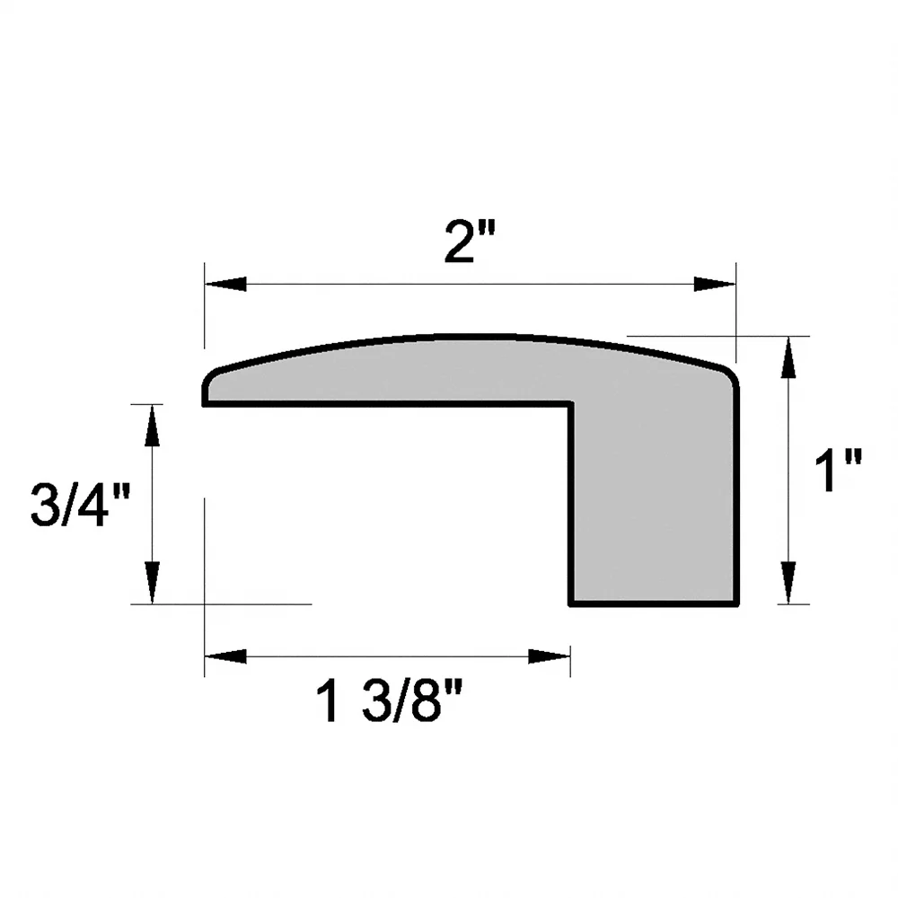Unfinished Red Oak 2 in. Wide x 8 ft. Length Threshold - Image 2