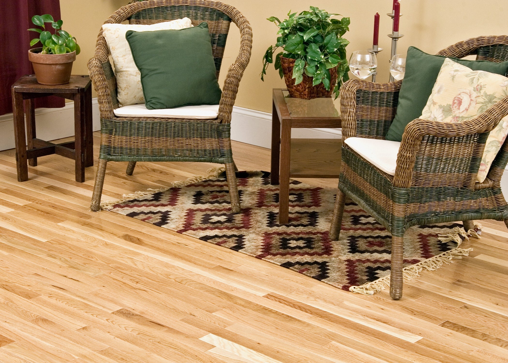 3/4 in. Utility Oak Unfinished Solid Hardwood Flooring 2.25 in. Wide - Image 2