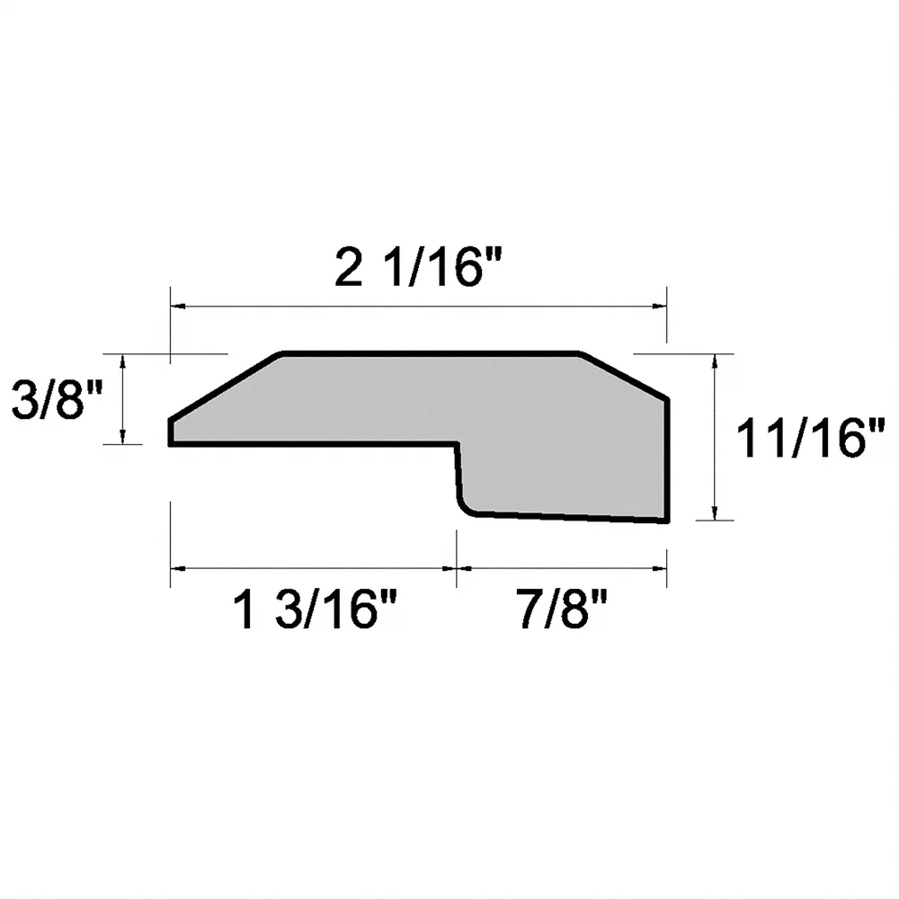 Unfinished White Oak 2 in. Wide x 8 ft. Length Threshold - Image 2