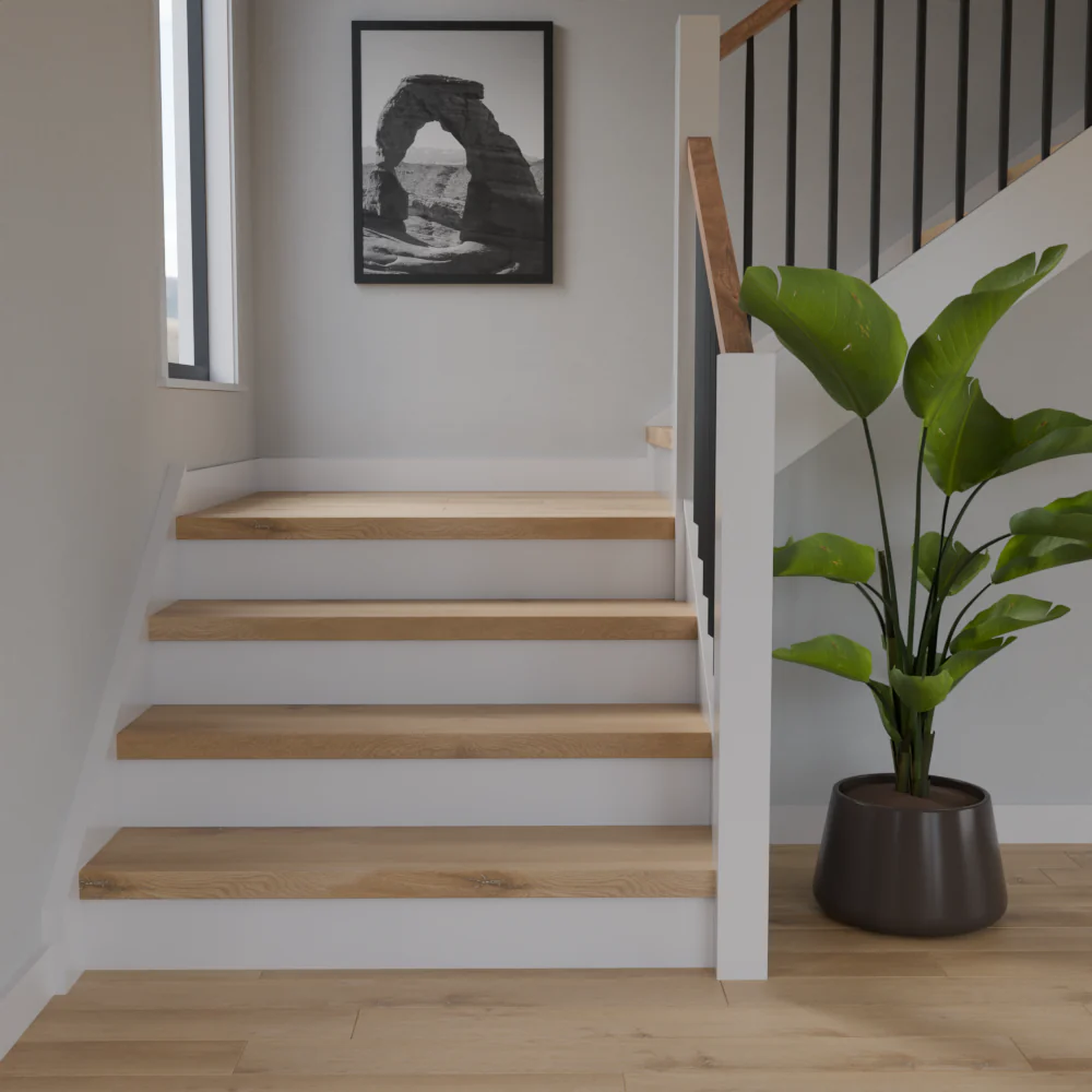 Woodley Oak 48 in Length Square Retro Fit Tread - Image 2
